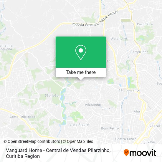 Mapa Vanguard Home - Central de Vendas Pilarzinho