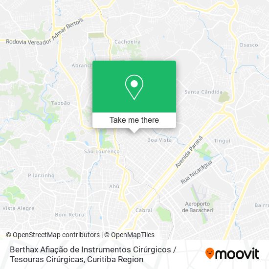 Berthax Afiação de Instrumentos Cirúrgicos / Tesouras Cirúrgicas map