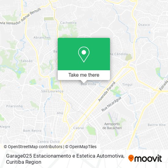Garage025 Estacionamento e Estetica Automotiva map