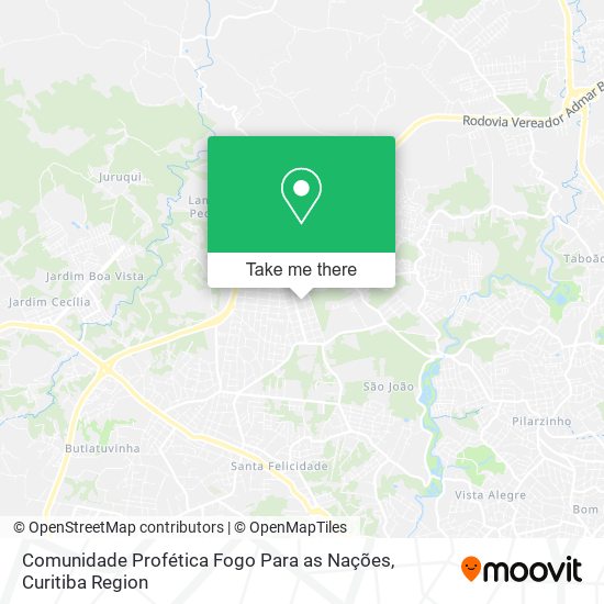 Comunidade Profética Fogo Para as Nações map