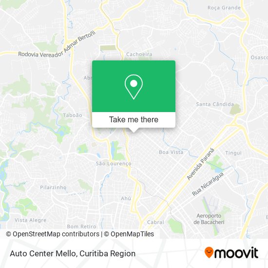 Auto Center Mello map