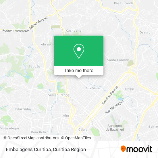 Embalagens Curitiba map
