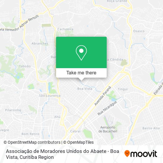 Associação de Moradores Unidos do Abaete - Boa Vista map