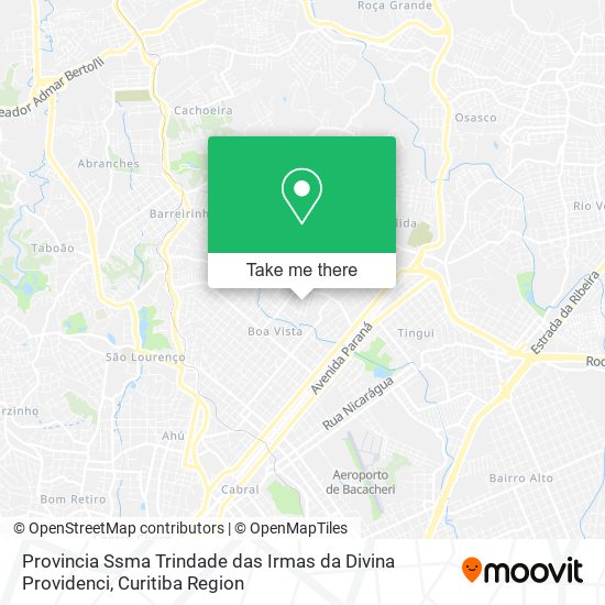 Provincia Ssma Trindade das Irmas da Divina Providenci map