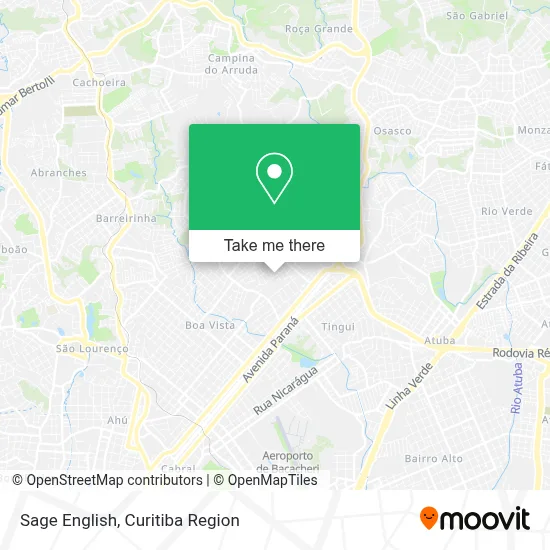 Sage English map