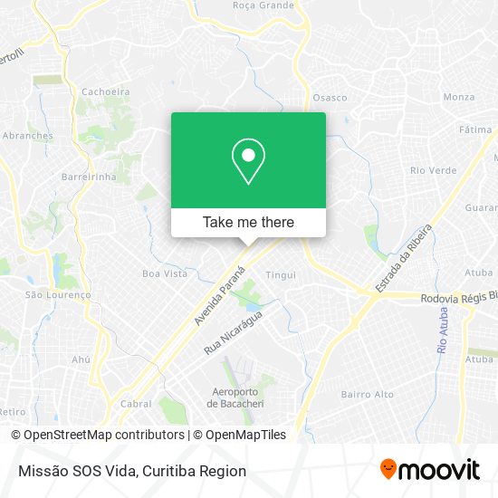 Missão SOS Vida map