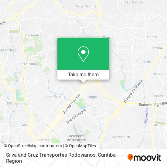 Silva and Cruz Transportes Rodoviarios map