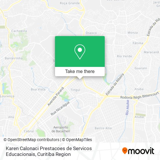 Karen Calonaci Prestacoes de Servicos Educacionais map