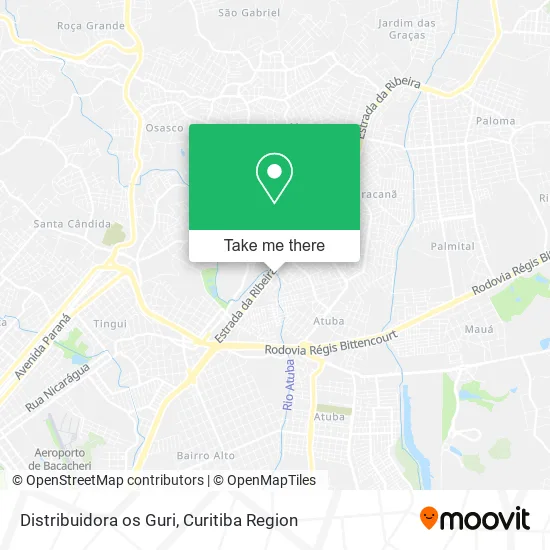 Distribuidora os Guri map