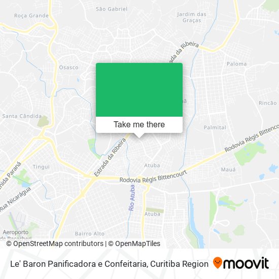 Le' Baron Panificadora e Confeitaria map