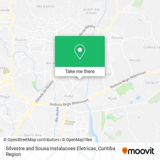 Silvestre and Sousa Instalacoes Eletricas map