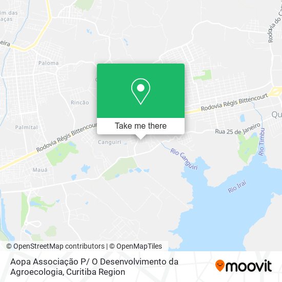 Aopa Associação P/ O Desenvolvimento da Agroecologia map