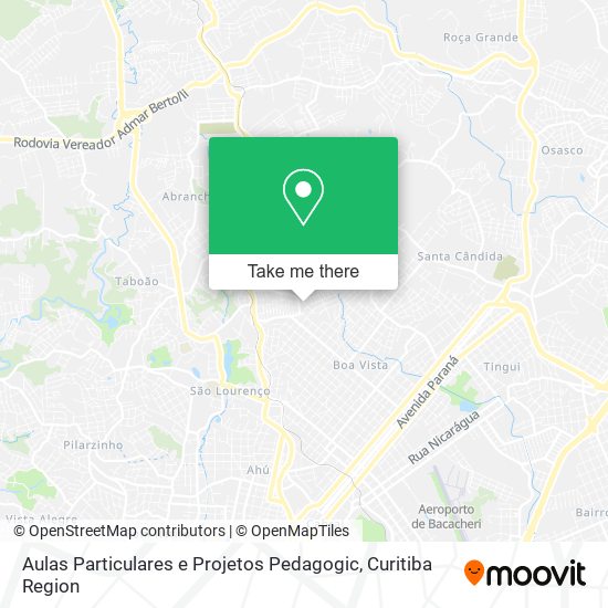 Aulas Particulares e Projetos Pedagogic map