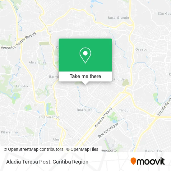 Aladia Teresa Post map