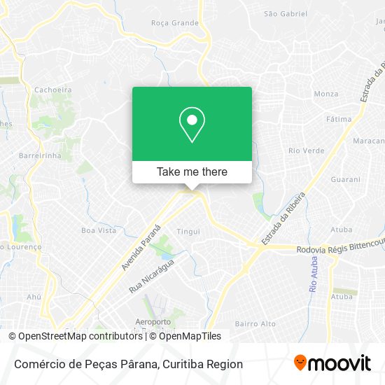 Comércio de Peças Pârana map