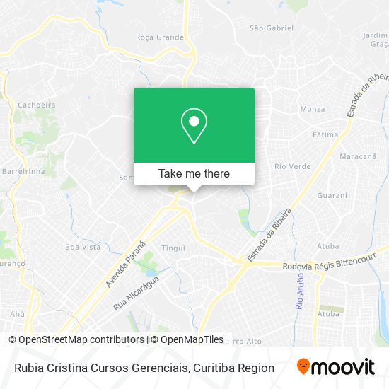 Rubia Cristina Cursos Gerenciais map