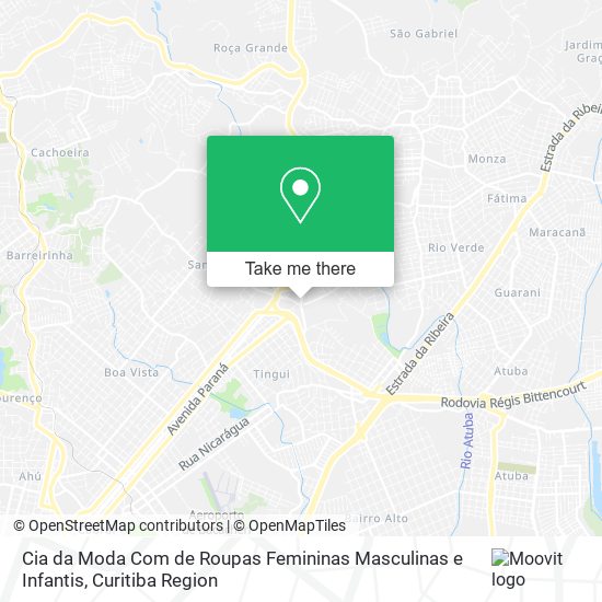 Cia da Moda Com de Roupas Femininas Masculinas e Infantis map