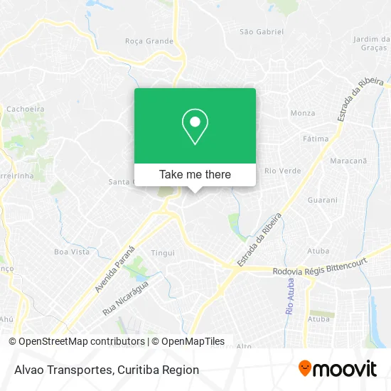 Alvao Transportes map