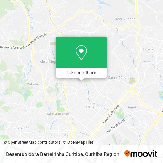 Desentupidora Barreirinha Curitiba map