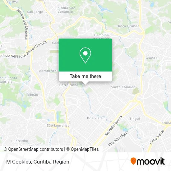 M Cookies map