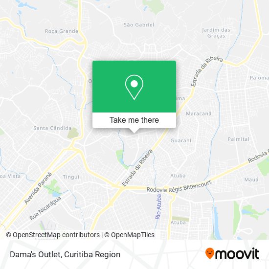 Dama's Outlet map