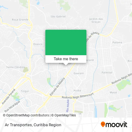 Ar Transportes map