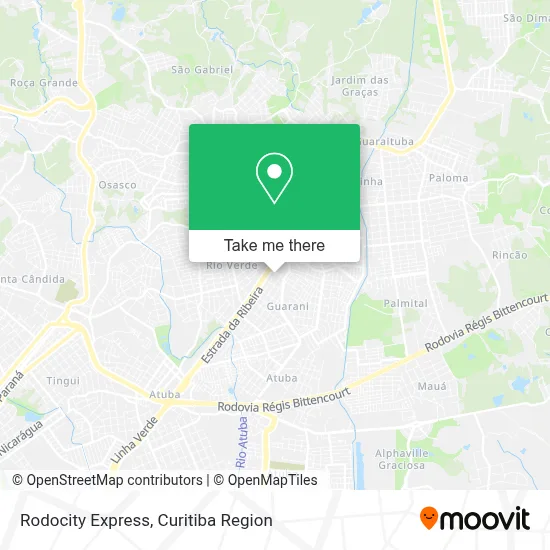 Rodocity Express map