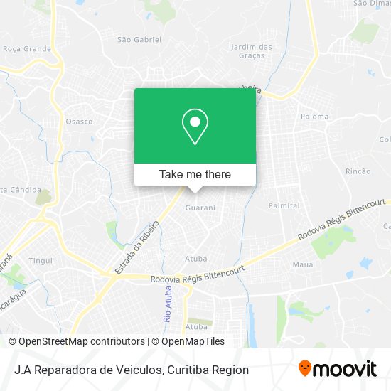 J.A Reparadora de Veiculos map