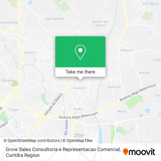 Grow Sales Consultoria e Representacao Comercial map