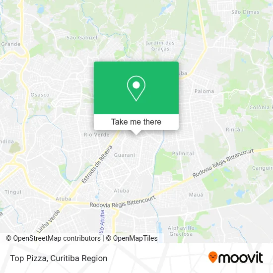 Top Pizza map