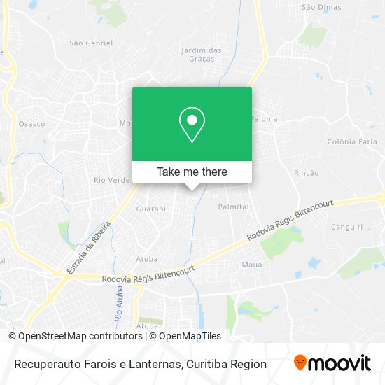 Recuperauto Farois e Lanternas map