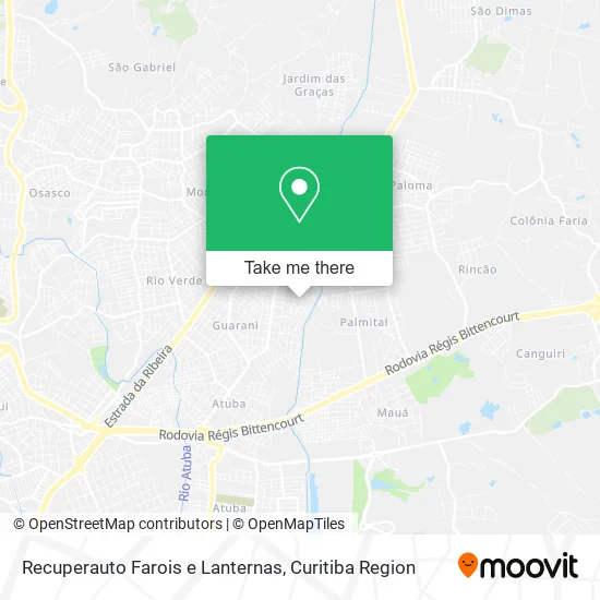 Recuperauto Farois e Lanternas map