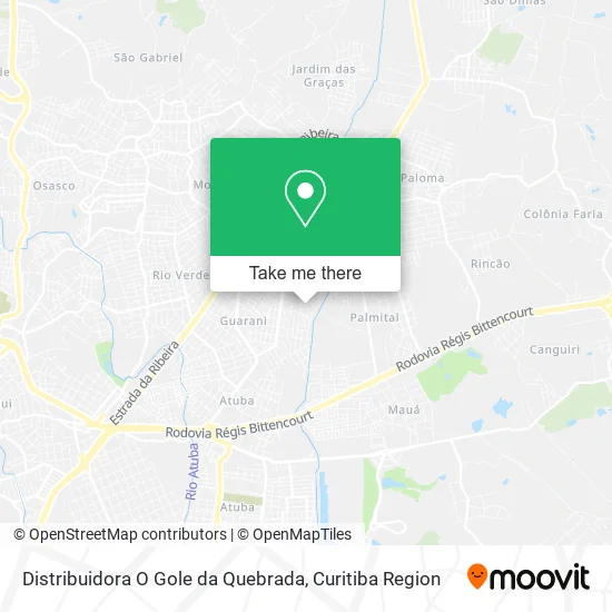 Distribuidora O Gole da Quebrada map