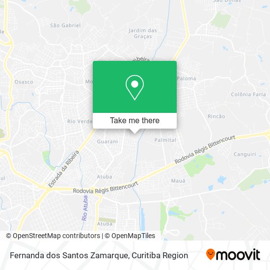 Fernanda dos Santos Zamarque map