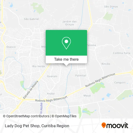 Lady Dog Pet Shop map
