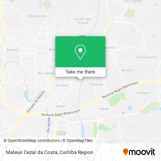 Mateus Cezar da Costa map