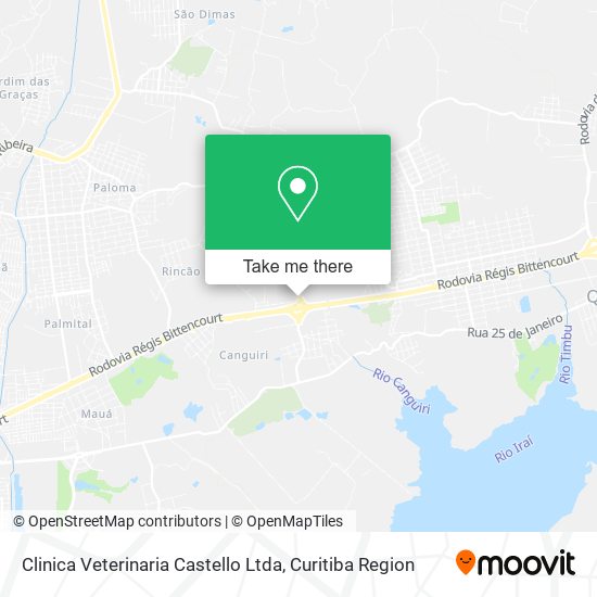 Clinica Veterinaria Castello Ltda map