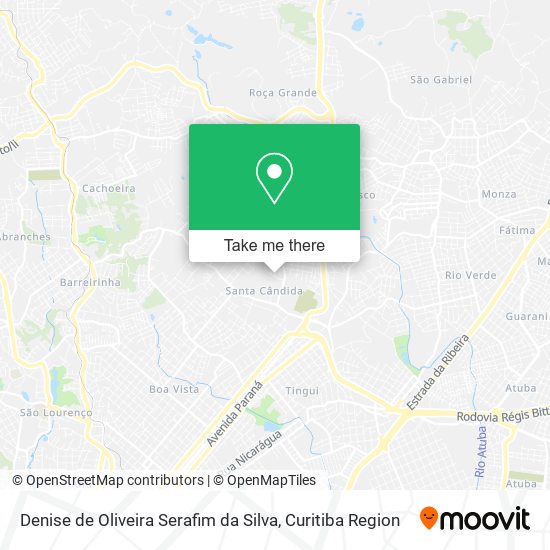 Denise de Oliveira Serafim da Silva map