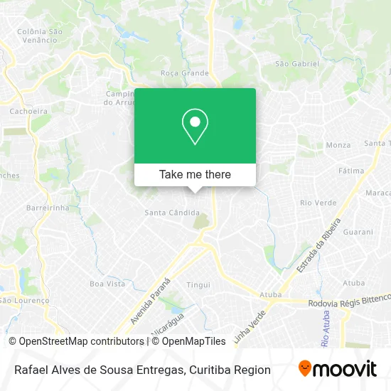 Rafael Alves de Sousa Entregas map