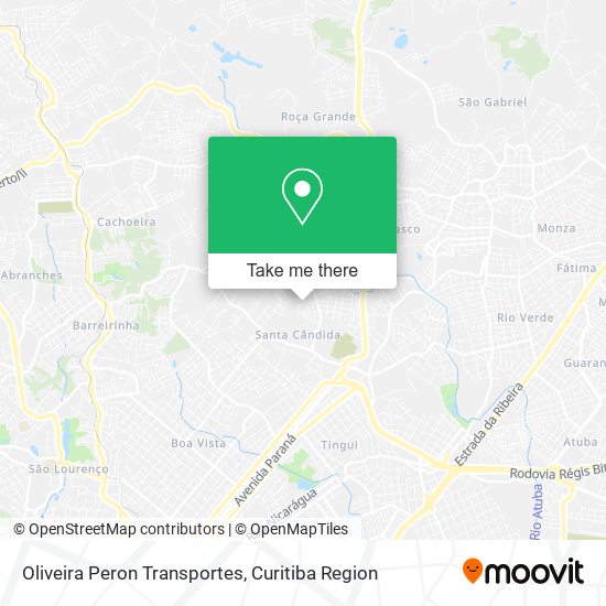 Oliveira Peron Transportes map