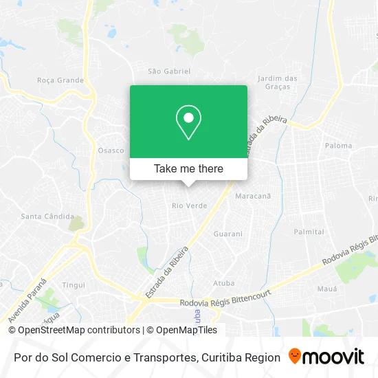 Por do Sol Comercio e Transportes map