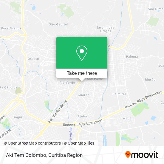 Mapa Aki Tem Colombo