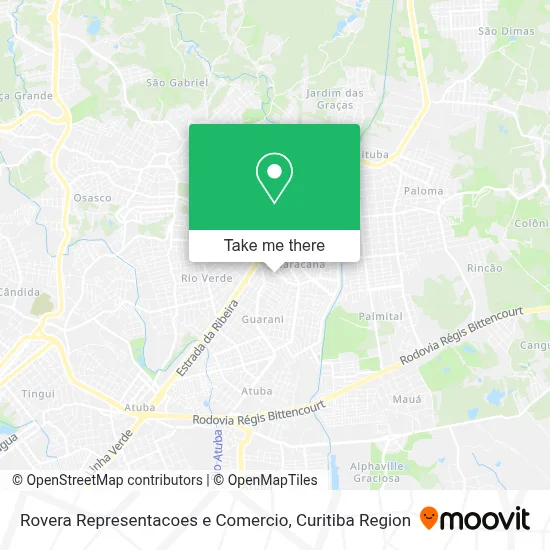 Rovera Representacoes e Comercio map