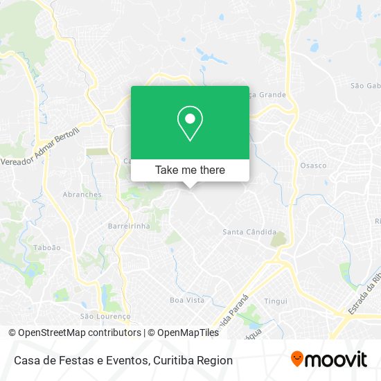 Mapa Casa de Festas e Eventos