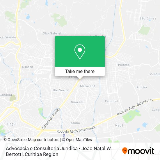 Advocacia e Consultoria Jurídica - João Natal W. Bertotti map