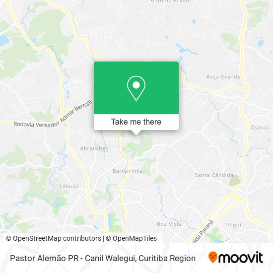 Pastor Alemão PR - Canil Walegui map