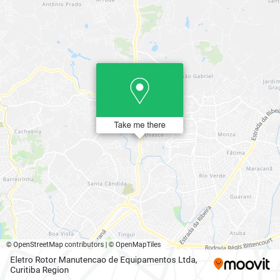 Eletro Rotor Manutencao de Equipamentos Ltda map