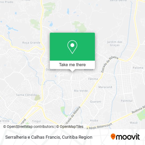 Serralheria e Calhas Francis map