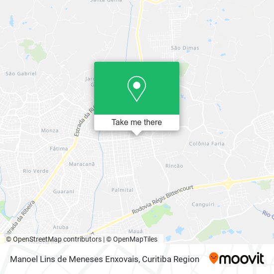 Manoel Lins de Meneses Enxovais map