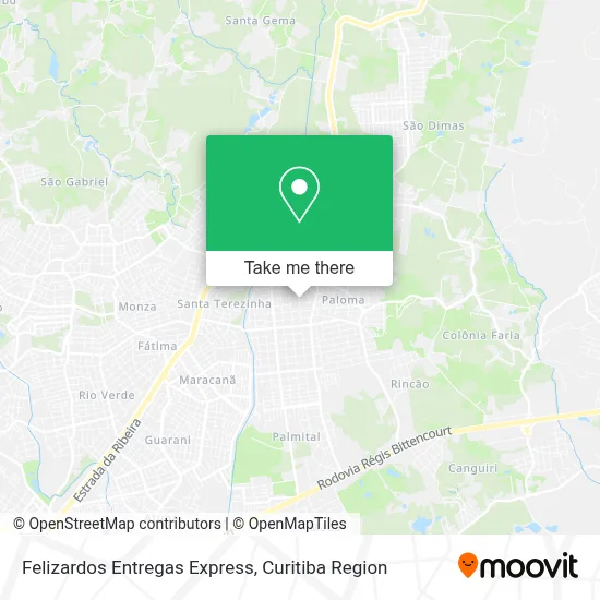 Felizardos Entregas Express map